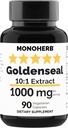 MONOHERB Goldenseal Extract 1000 mg - 90 kasvissyöjäkapselit