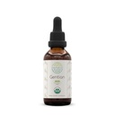 Gentian B60 Alkoholiton yrttiuute Tincture, väkevät nestemäiset tihkurat Natural USDA Organic Gentian (Gentiana Lutea) Kuivattu juuri (2 fl oz)
