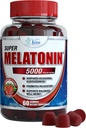 Vita Miracle Melatoniini Gummies Lapset Aikuiset 5mg - Extra Strength uni Gummy unilääkkeet täydentää lapsille ja aikuisille rauhoittaa uniapulainen