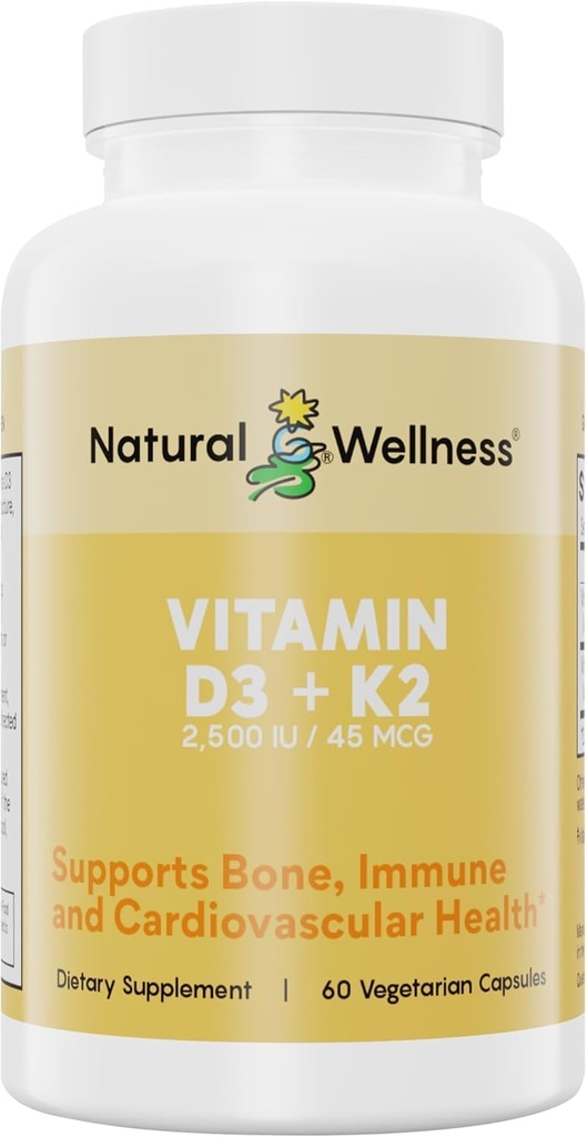 Natural Wellness D3-vitamiini + K2 