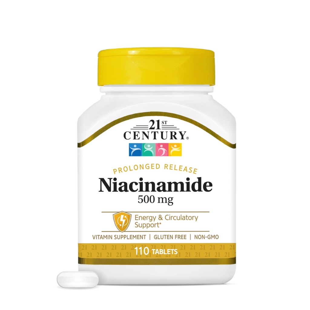 21st Century Niacinamidi 500 mg depottabletit, 110