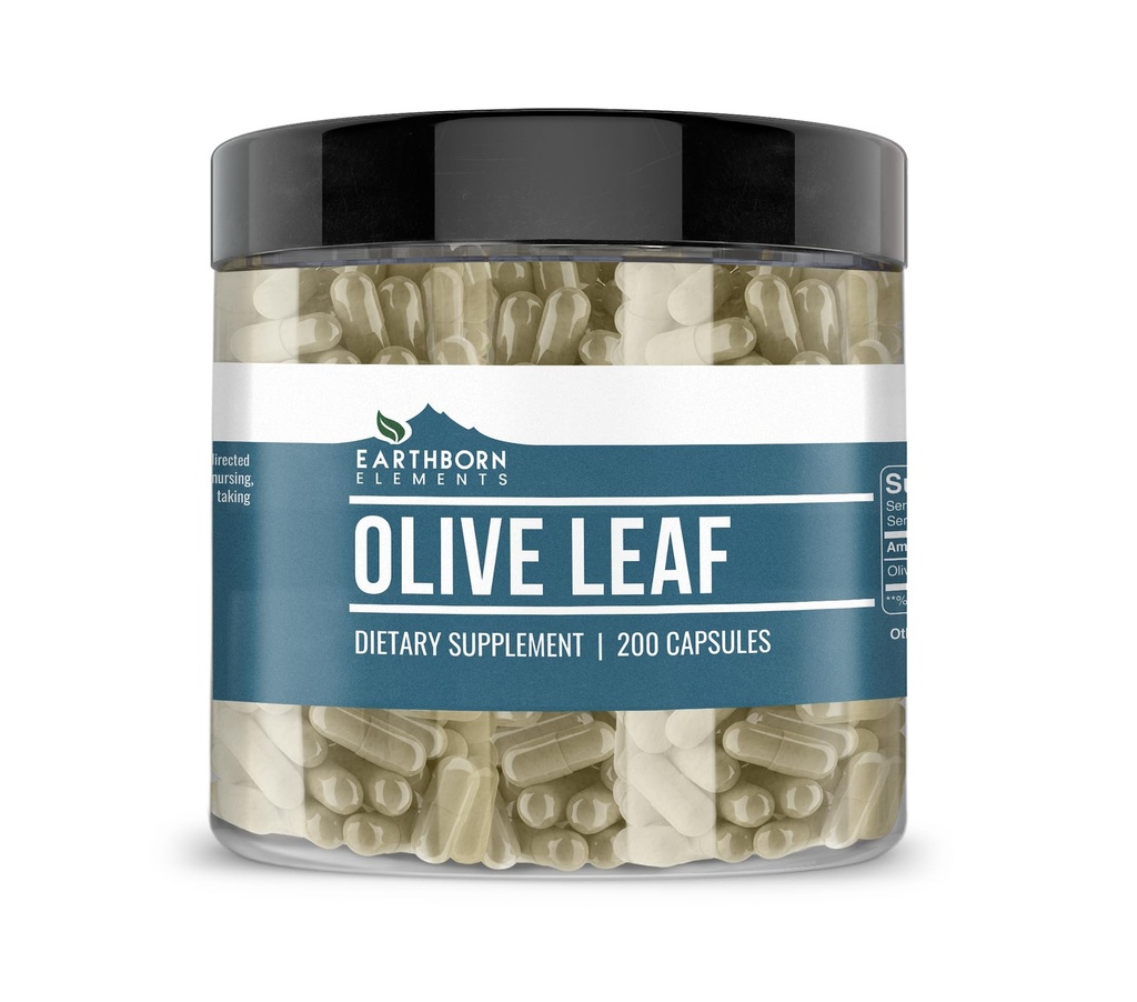 Elements Olive Leaf Extract 200 kapselia, puhdas ja laimentamaton, ei lisäaineita