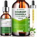 Soursop Bitters Extract Liquid Oil: Graviola Soursop Extract- Organic solujen tukea ja uudistumista- Soursop Tincture Syötävä 2 fl oz, 60ml