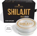 Sonatural Shilajit Pure Himalayan Organic - 30g Gold Grade 100% Pure Shilajit Resin med Fulvic Acid & 85 + Trace Minerals Complex för energi och immunstöd, (2 månaders leverans)
