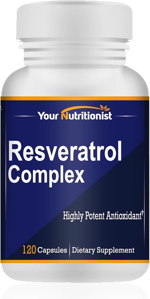 Resveratrol Complex Potent antioksidantit, 120 kapselia, 60 päivää