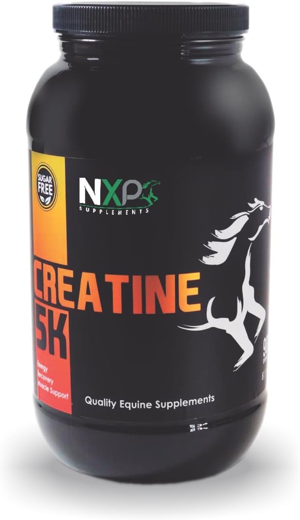 Kreatiini 5K - Energy Muscle Support Recovery Power Strength Endurance Stamina täydentää hevosille 5 lb (90 Servings)