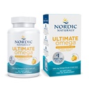 Nordic Naturals Ultimate Omega in Fish Gelate, Lemon Flavor - 60 Soft Gels - 1280 mg Omega-3 - High-Potency Fish Oil Supplement - EPA & DHA - Promotes Brain & Heart Health - non-GMO - 30 Servings