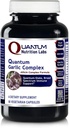 Quantum Nutrition Labs Kvantum Valkosipuli Complex - Valkosipuli Allicin täydentää, valkosipulin pillereitä, Allicin Extract, valkosipuliuute, Luomu valkosipuli kapselit, Immuunituki - 60 kasvissyöjä kapselit