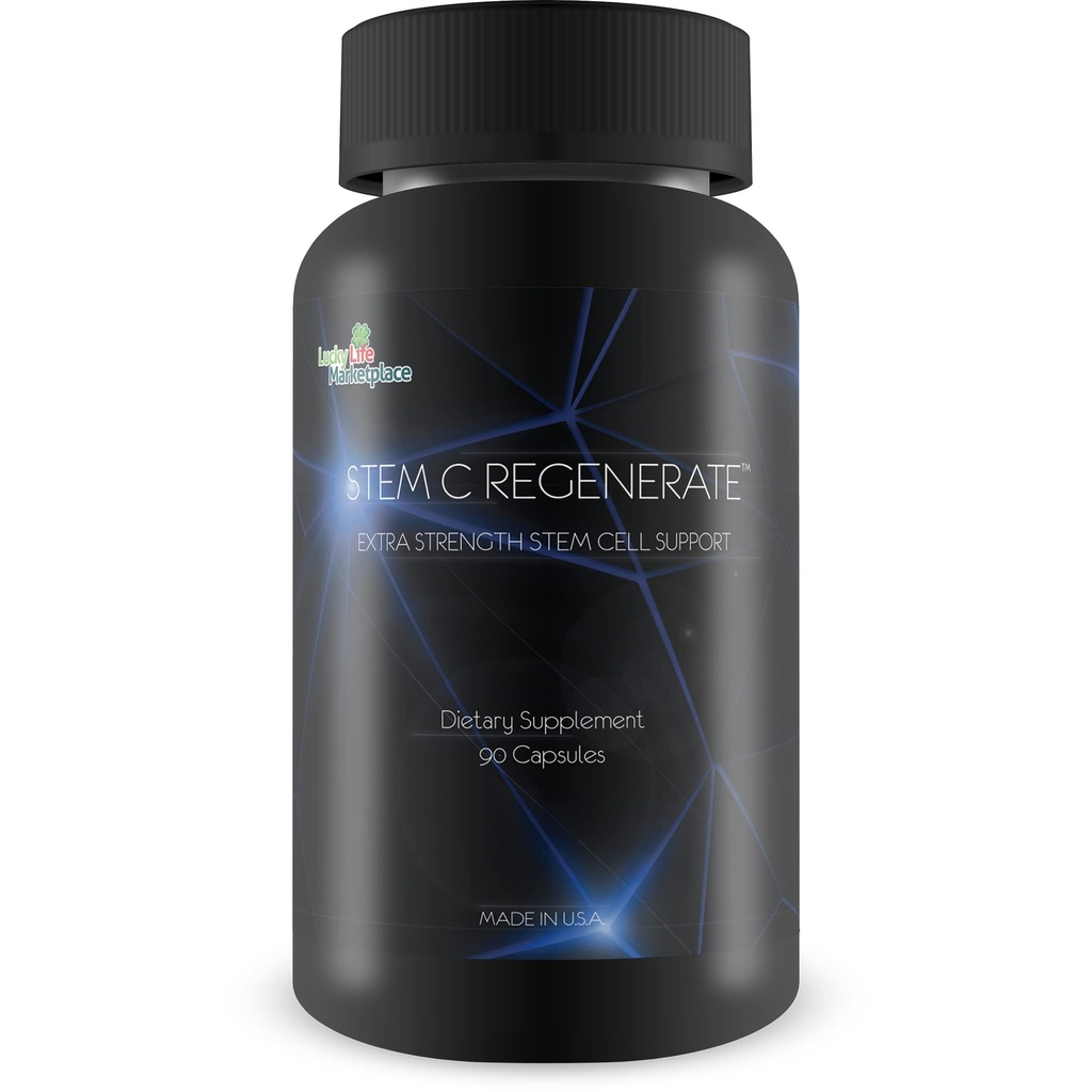 Stem C Regenerate - Natural Stem Cell Support - Hjälp till att stödja ökade naturliga stamceller, hjälpreducerad inflammation och oxidation - Bästa stamcellstillägg Självproklamerade