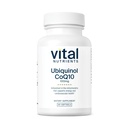 Vital Nutrients Ubiquinol CoQ10 100mg | Aktiverad form av Coenzyme Q10 | Potent Antioxidant för att stödja kardiovaskulär och hjärnhälsa * Gluten och Dairy Free | 60 vegetariska Softgels