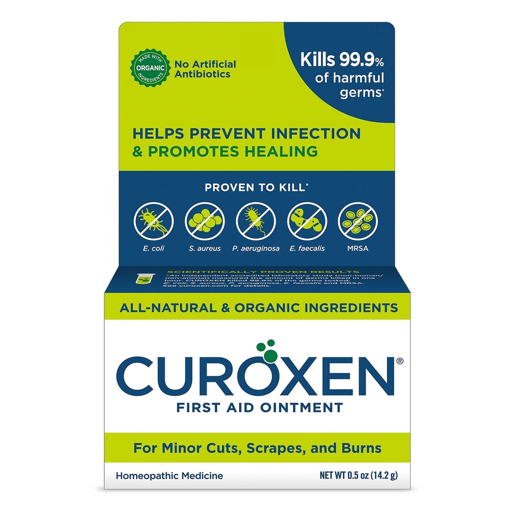 CUROXEN Ensiapu Antibiootti Voide, 0.5oz Kaikki luonnolliset ja orgaaniset ainesosat (0.5oz Pystysuunnassa)