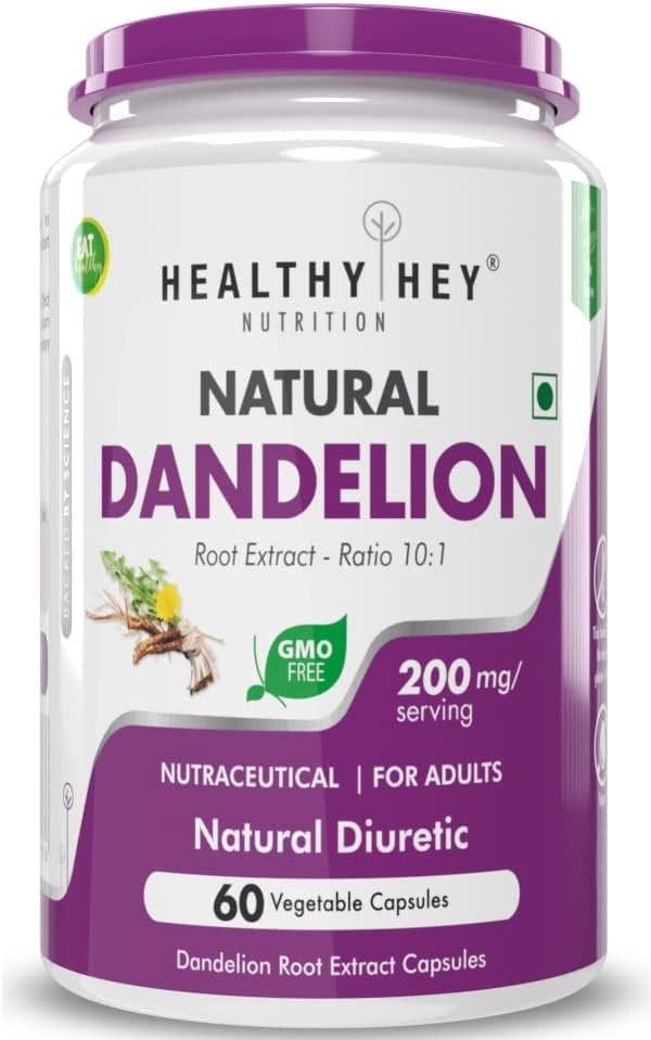 Sheltr Voikukkauute - Natural - 10:1 Ratio - Natural Diuretic & Support Digestion, 60 Vihanneskapselit
