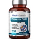 Megazyme Forte 200 tablettia - Natural Plant Proteolyyttiset Enzymes Nattozimes Serrazimes tukee Ruoansulatuselimistön Immuunijärjestelmä