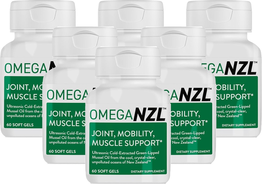 Original Omega-3 Joint Support Supplement, Best Natural Muscle Relief, Green-Liped Mussel Oil, 360 Softgels, No Fishy Aftertaste