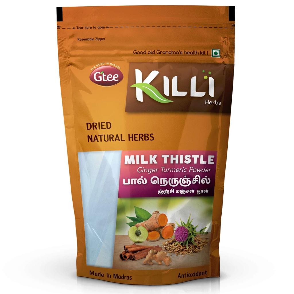 KILLI Milk Thistle Inkivääri Turmeric kaneli Amla Powder, 100g
