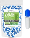 XPRS Nutra Size 3 Empty Capsules - 500 greve Empty Vegan Capsules - Vegetariska piller - DIY Vegetable Capsule Fyllning - Veggie Pill Caps (Blå / Vit)