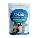 Pet Wellbeing Spark Daily Nutritional Greens Superfood för katter - Probiotika, Prebiotika, Digestive Enzymes, Aminosyror, antioxidanter, vitamin D, Spirulina - Veterinär-Formulerad 3,53 oz (100 g)