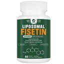 Liposomal Fisetin Supplement, 2000MG, 98% Pure Fisetin Polyfenols Antioxidanter, med Quercetin, TMG och Resveratrol, för hälsosam åldrande, kognitivt stöd, 60 kapslar