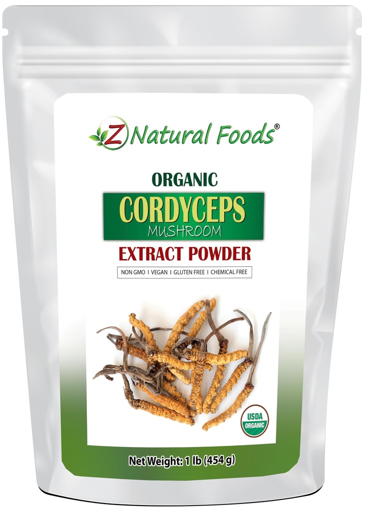 Z naturliga livsmedel organiska Cordyceps Mushroom extrakt pulver