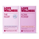 Love Wellness The Killer & Flora Power | Vaginal Suppository Duo med Boric Acid, Probiotics & Vitamin C | Stöder pH Balance, Odor Control & Feminine Health | Fragrance-Free, Non-GMO & Paraben Free