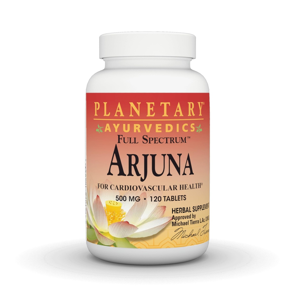 SUUNNITELMA HERBALIT Arjuna Koko taajuus Ayurvedic Ravitsemuslisä, 550 Mg, 120