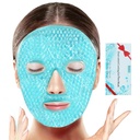 BeeVines Ice Face Mask, viilentävä geelipakkaus Puffy silmät, kylmä ja kuuma Uudelleen käytettäväksi Compress, jäädytetty silmäpakkaukset naamiot naisten tummia ympyrät, Puffiness & Allergies (One Pack Blue)
