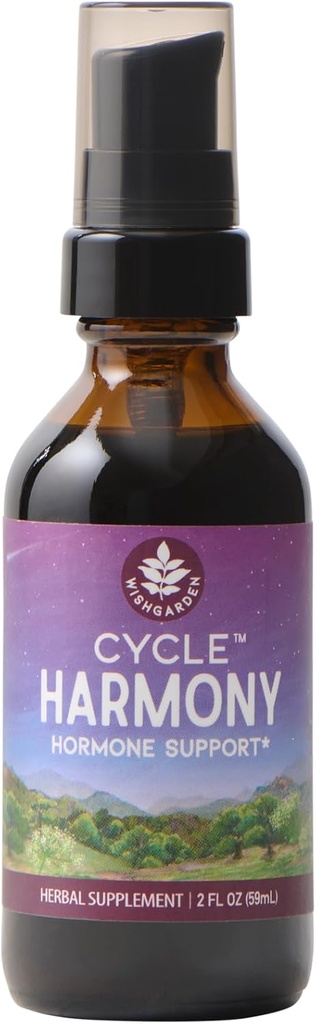 ToivoaGarden Yrtti Cycle Harmony Hormoni Tuki - Kasviperäistä kasviperäistä täydentää w/Vitex & Wild Yam tukee normaalin kuukautiskierron & Hormoni-Baseed kysymyksiä, PMS, epäsäännölliset syklit, Ovulaatio kysymyksiä, 2oz
