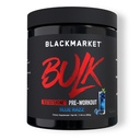 BLACKMARKET Bulk Pre Workout - Preworkout Energy Drink för män 30 portioner - Pre-Workout Drink Powder med kreatin (Blue Razz)