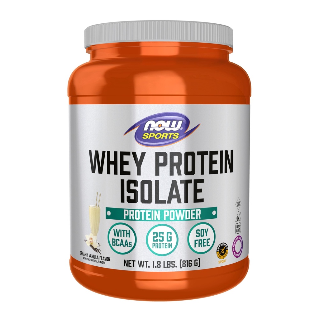 NYT Foods Sports Nutrition, Whey Protein Isolate, 25 G kanssa BCAAs, Creaty Vanilla Powder, 1,8-kiloinen