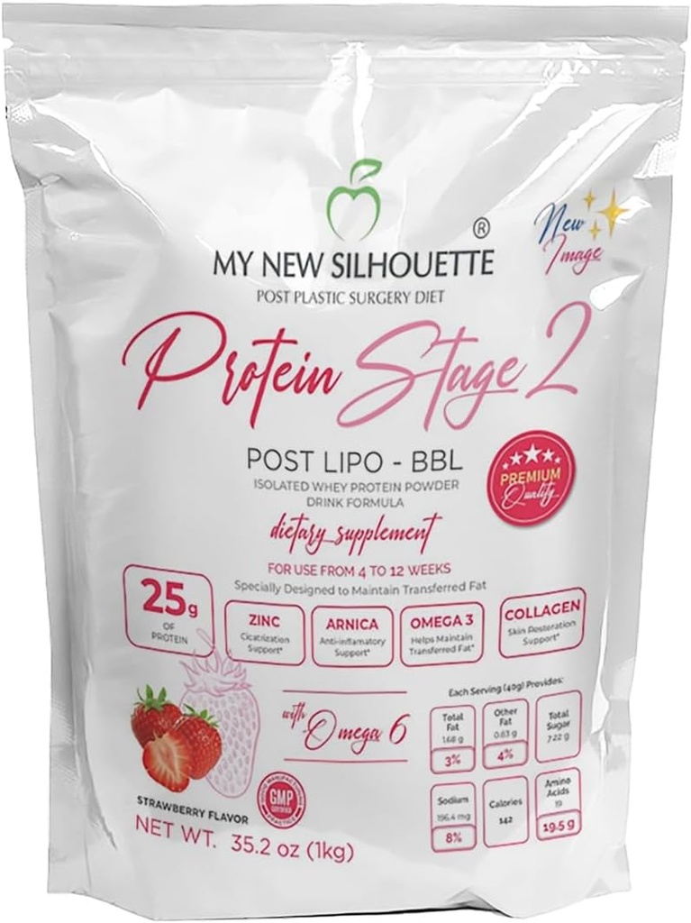 Proteiini My New Silhouette Vaihe 2 omegas + 25 Grams per tarjoilu (Strawberry)