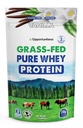 Opportuniteas Grass Fed Whey Protein Powder Concentration - Vanilja - Pure Protein Supplement - Non GMO, Hormoni vapaa & Gluteeniton - 1lb