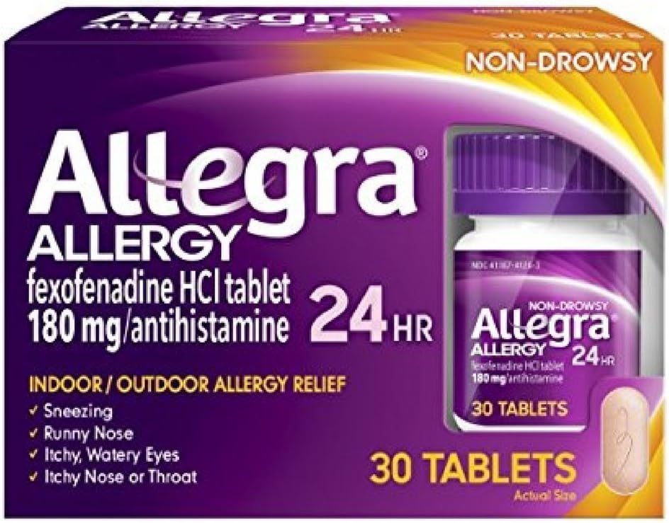 Allegra 24 tuntia Allergia Tabletit 30 tablettia (pakkaus 2)