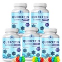 Quercetin Gummies - kvarcetsiini, jossa on bromasiini-C-vitamiinia + sinkki-D3-vitamiinia.
