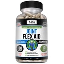 Kaya Naturals Mobility Flex Aid - Liikkuvuustuki täydentää miesten ja naisten - Turmeeriset kapselit Glucosamine Sulfate - polven tukea ja liikkuvuutta terveys - 30 Count