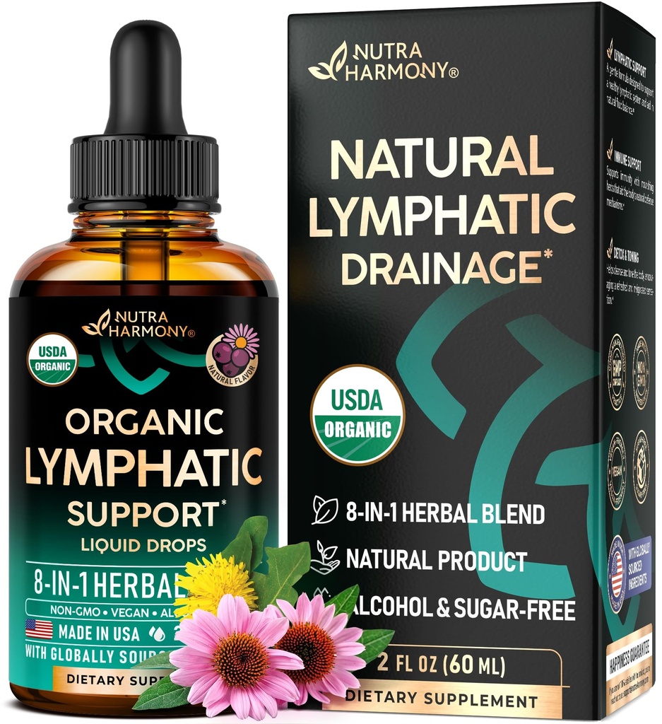USDA Organic Lymphatic Drainage Supplement - Echinacea ... Voikukka ...