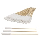6 tum lång bomullswabs av medel och stora husdjur öron rengöring eller smink 100pcs
