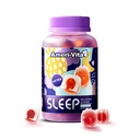 Sleep Gummies for Adults, Melatoniini 3 mg, L theanine, Ashwagandha, Gluteeniton, Sokeriton, Mansikka maku 60