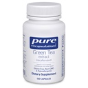 Rena inkapslingar Green Tea Extract (Decaffeinated) | Hypoallergen Antioxidant stöd för alla celler i kroppen * 120 kapslar