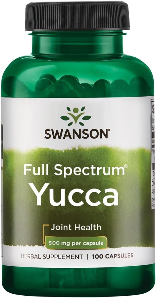 Swanson Premium Brand Full Specturm Yucca 500 Milligram 100 kapslar