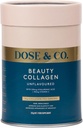 Dose & CO. Kauneus Collagen hyaluronihappo ja C-vitamiini hiukset, iho ja kynnet, makuamaton - 9oz Powder täydennysosa