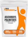 BulkSupplements.com Ascorbyl Palmitate Powder - C-vitamiini Ester, C-vitamiini Supplement - Gluteeniton, 500 mg per tarjoilu, 250g (8.8 oz) (pakkaus 1)