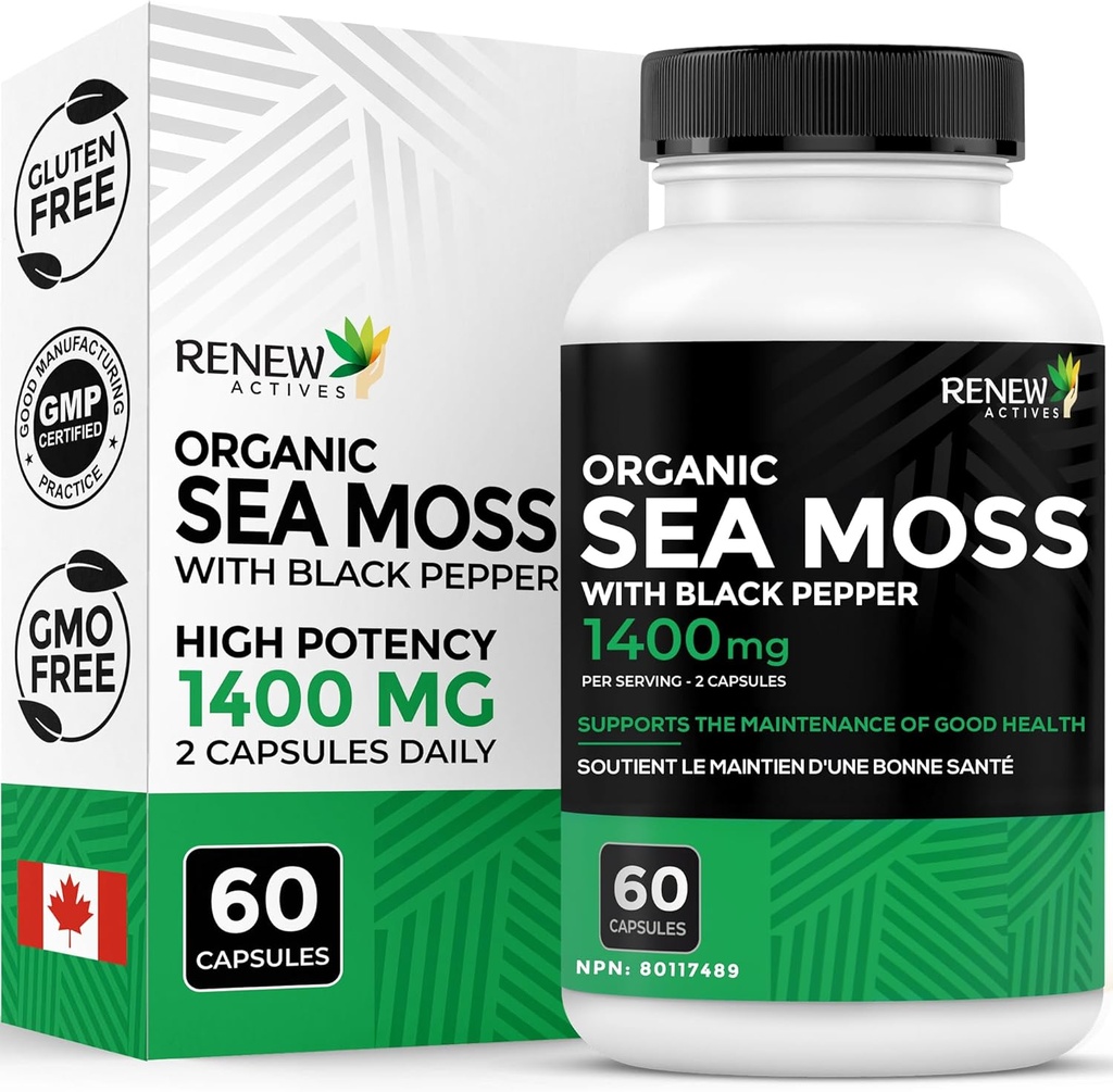 Renew Actives Sea Moss Triple-Action Antioksidantti Blend BioPerine 