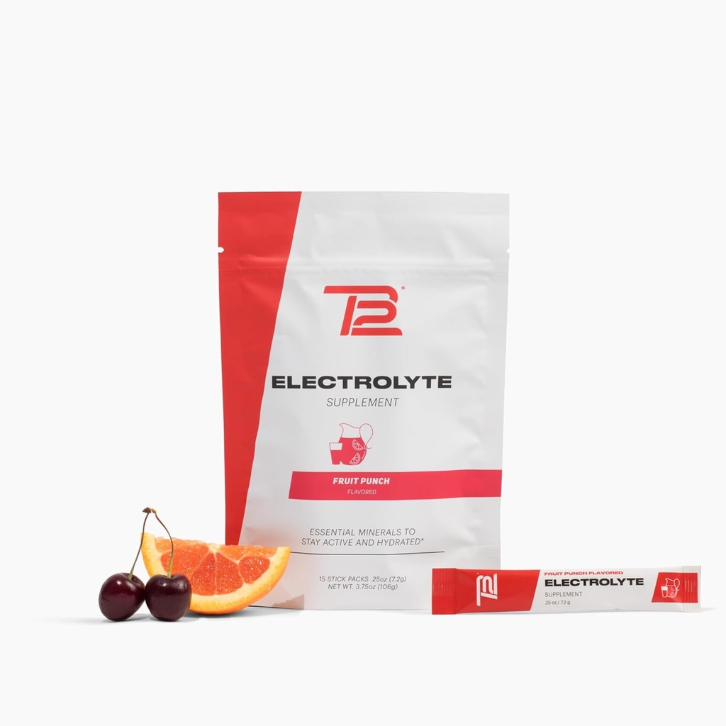 TB12 Electrolytes Powder Packets Fruit Punch 