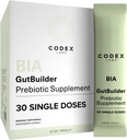Prebiotika för Digestive Health & Immune System Support - Dietary Fibers, Antioxidanter & Superfoods för Gut Barrier Strength & Gut Microbiome Balance | 30-Day Supply | Codex Labs BIA GutBuilder