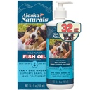 Alaska Naturals Wild Alaskan Fish Oil Supplement for Dogs Skin and Coat with EPA DHA Omega 3 Rasvahapot Sustainable Liquid Food Topper 32 oz. Pumppu