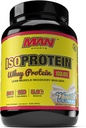 MAN Sports ISO-Protein 100% Pure Whey Protein Isolate Powder, Vanilla Ice Cream, 2 punta