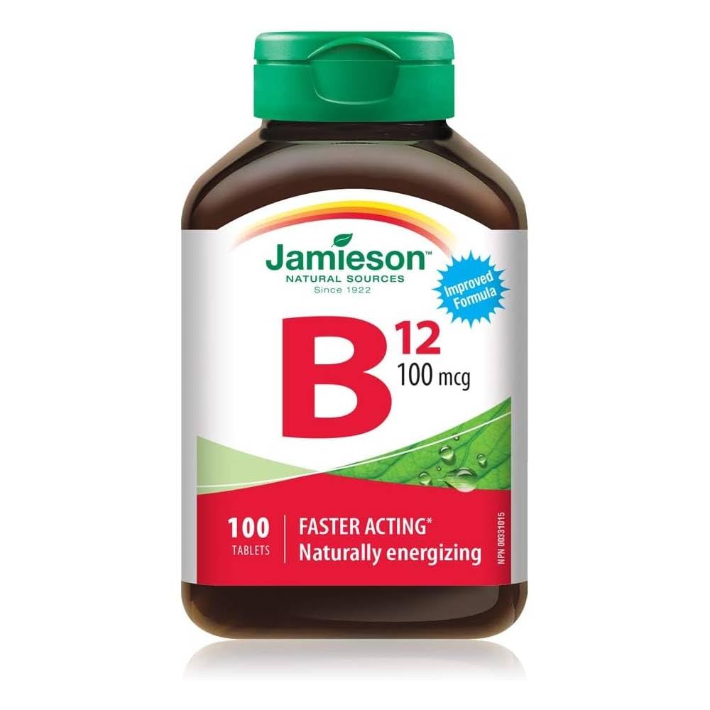 Jamieson B12 100 mikrog (METHYLCOBALAMIN), 100 tablettia