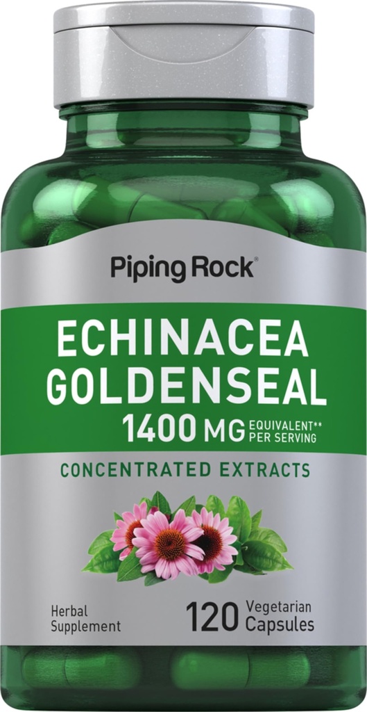 Piping Rock Echinacea Goldenseal kapselit 