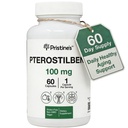 PRISTINE Pterostilbene 100mg Anti Aging Supplement Capsules - 60 Day Supply - Lung Health & Mental Clarity Antioxidant - High Bioavailability Vegan Non GMO