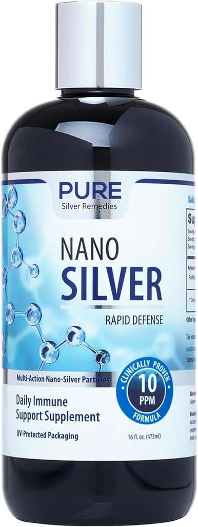 Puhdas Nano Hopea Spray 16oz Täyttöaika 10 PPM Päivittäinen Immuuni Tuki täydentää ... Helposti absorboitu Kolloidinen Nano Hopea Spray ... Probiootti-ystävällinen Silver Solution